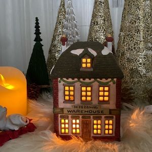 Vtg Dept 56 M FEZZIWIG WAREHOUSE! “Christmas Carol” Dicken’s series 1986